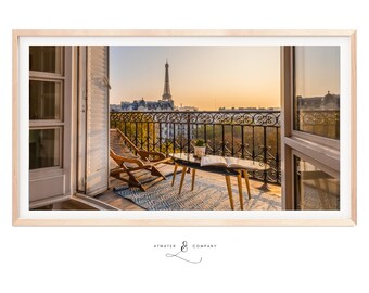 Samsung Frame TV Display  |  Luxury Parisian Morning  |  Instant Download