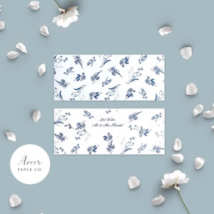 Enveloppes bleu shagun/caisse roses royales - personnalisées - lot de 10