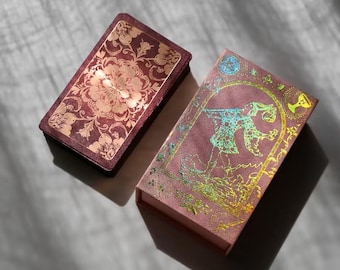 holographic oracle cards MagicSeer Rainbow Tarot Cards Decks, Tarot Card and Book Sets for Beginners, Holographic Tarot Deck