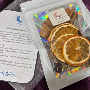 Light of Winter Simmer Pot Kit – Orange, Rosemary, Cranberry, Cinnamon, Pine Botanical Mix