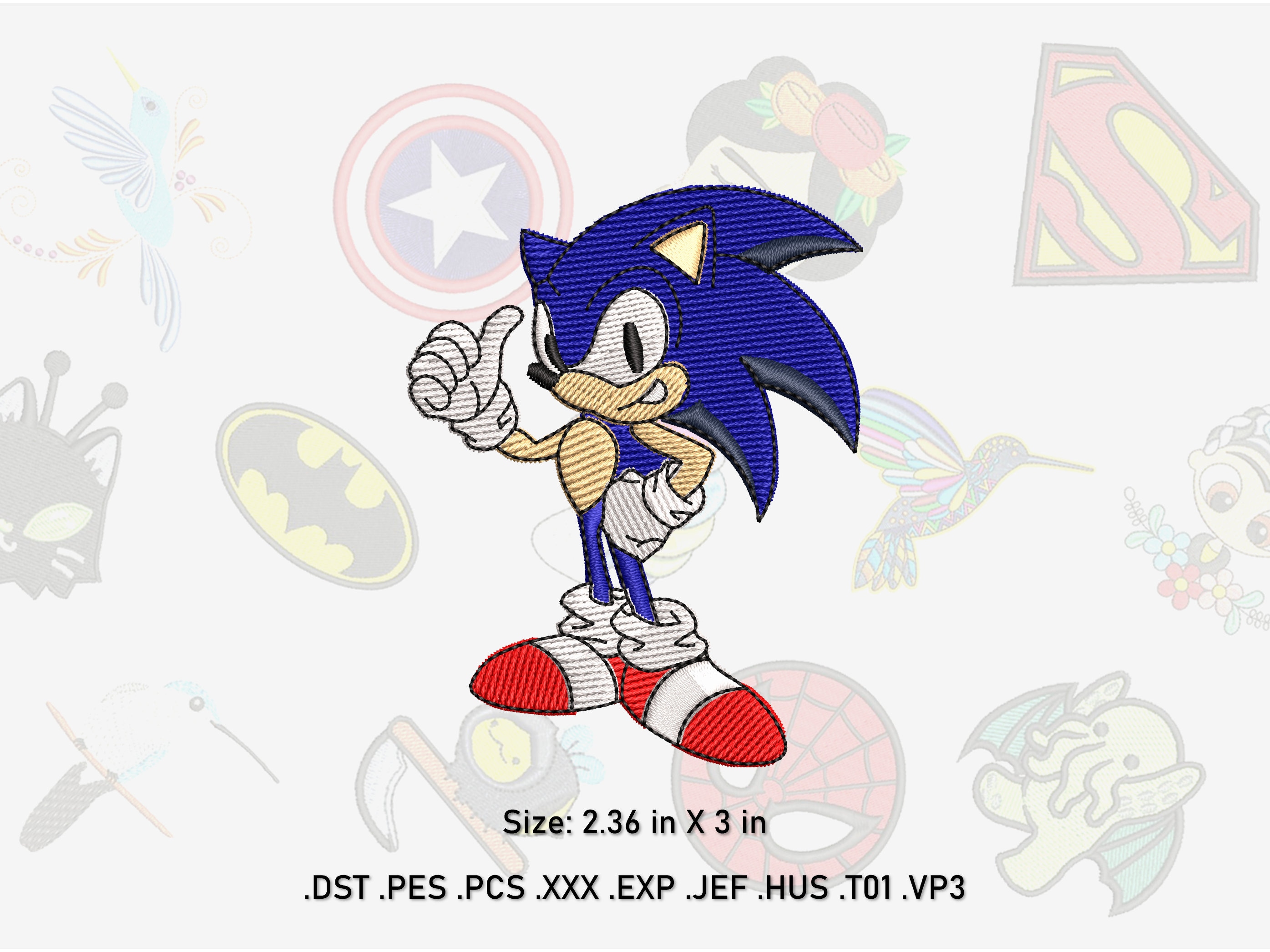 Super Sonic - Classic Sonic The Hedgehog Iron On Patch
