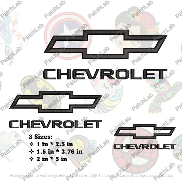 Chevro/ let Machine Embroidery Design. 3 Different sizes