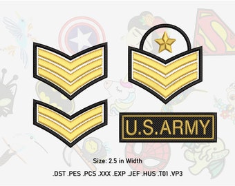 Badge/Emblem Embroidery Design – PES DST JEF and more – In The Hoop Patch – Instant Download