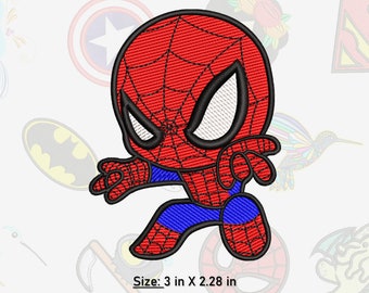 Spider M. Machine Embroidery Design. 3 in X 2.28 in