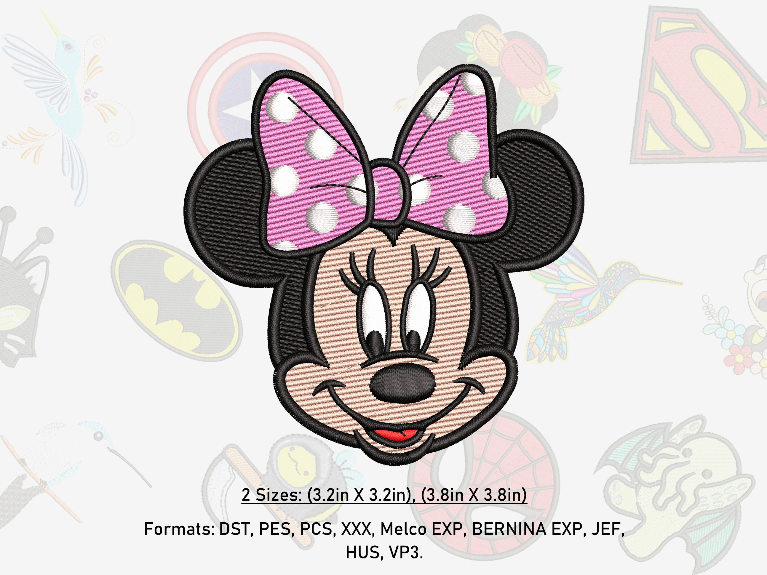 Large Sequin Minnie Mouse Patch, Minnie Bow Patch, Disney Iron on & Sew on  Patch, Embroidery Patches for Denim Jacket, Patches for Jeans 