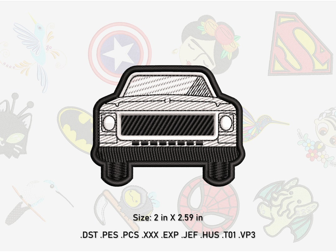 Car Machine Embroidery Design. - Etsy