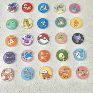 Anime badge reels, multiple types available, alligator clip spin badge reel, magnet option