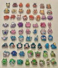 Anime inspired badge reels, multiple types available, alligator clip spin badge reel, pin option