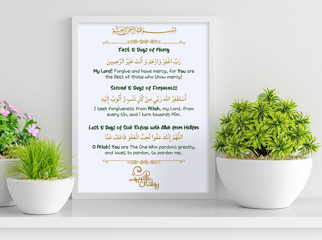 Ramadan Duas, Islamic Wall Art Svg, Fasting Duas, Suhoor Dua, Iftar Dua