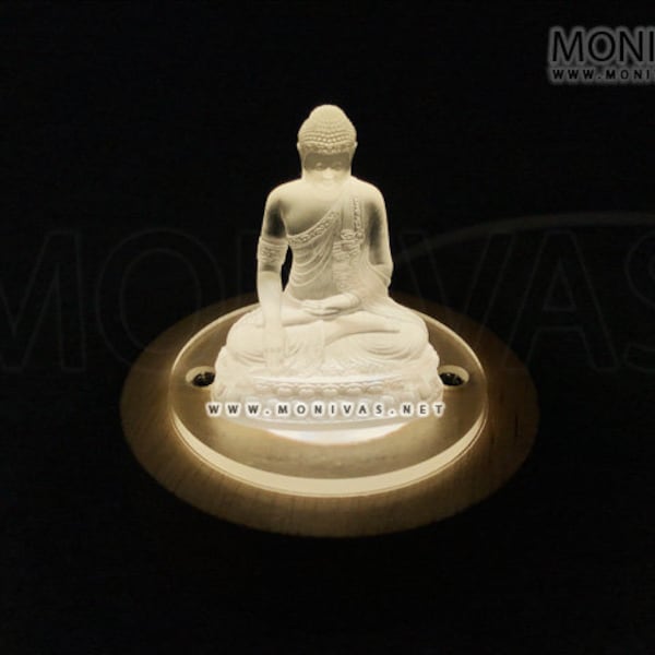 Zen Buddha USB Light Cozy Night Lamp Creative Tabletop Decoration