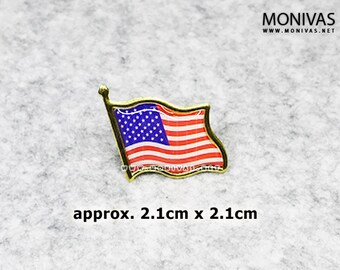 USA Flag Enamel Pin America Collar Lapel Badge Brooch Decorations