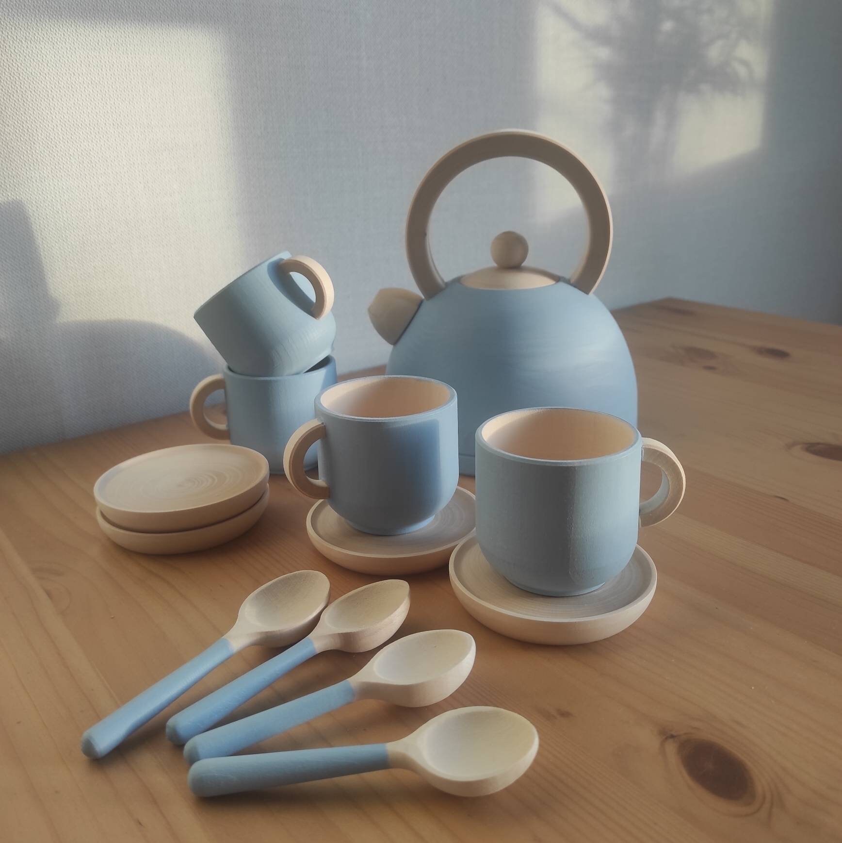 15pcs Simulation Wooden Afternoon Tea Toys, Ensemble De Jouets De  Simulation De Dessert Pour Enfants, Théière