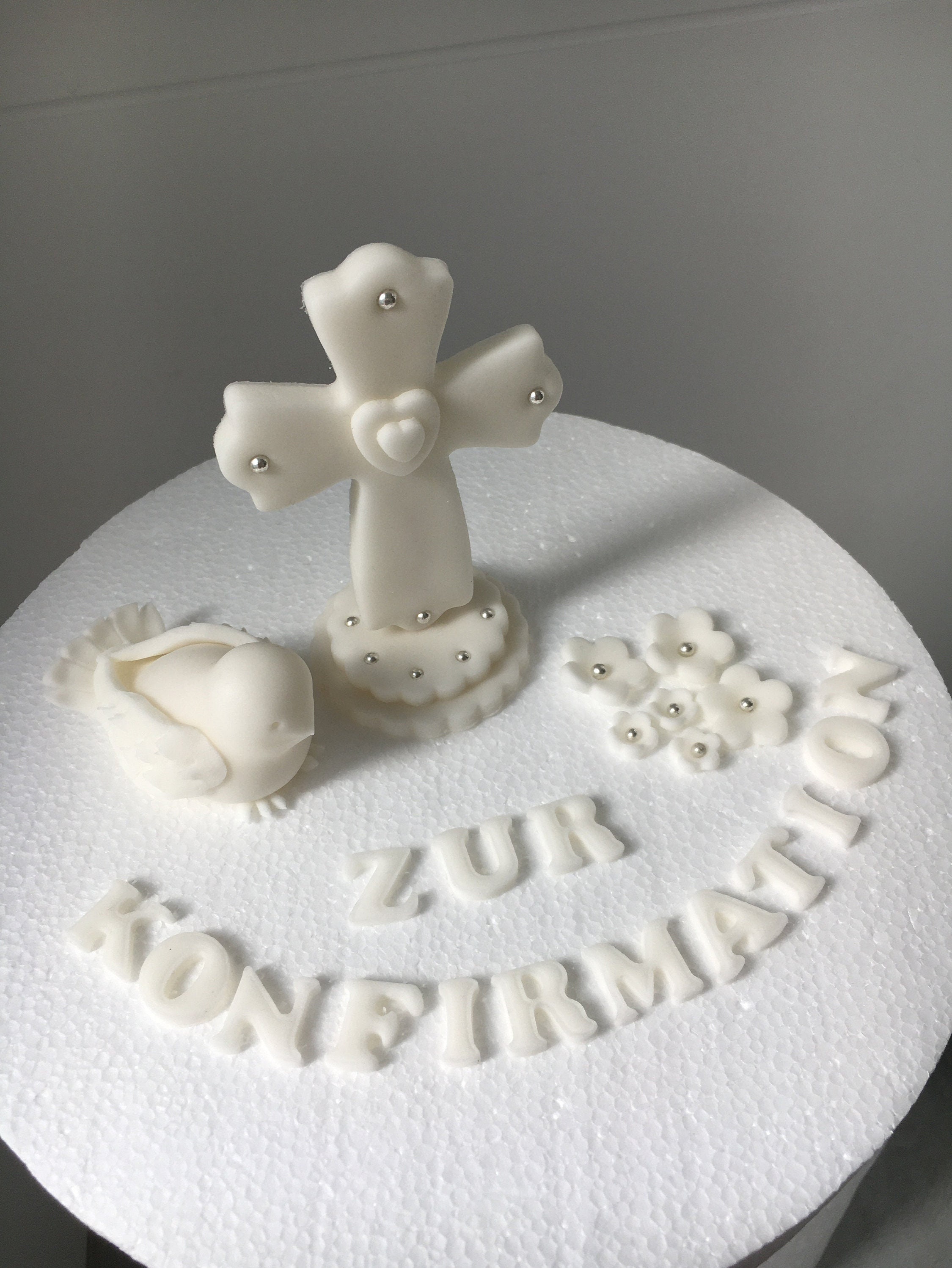 Taufe & Kommunion Silikonformen Set - 5 Kreuz & Taube Formen Für Kuchen Deko