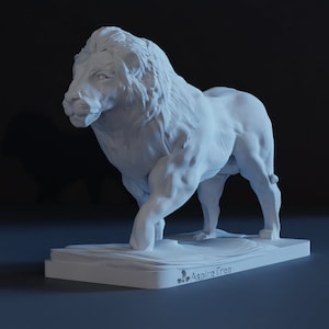 Lion walking 3d printing STL file