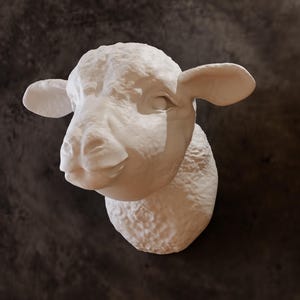 goat lamb wall mount 3d printing STL file