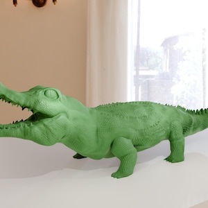 Archivo STL para impresión 3D de boca de cocodrilo caimán abierta
