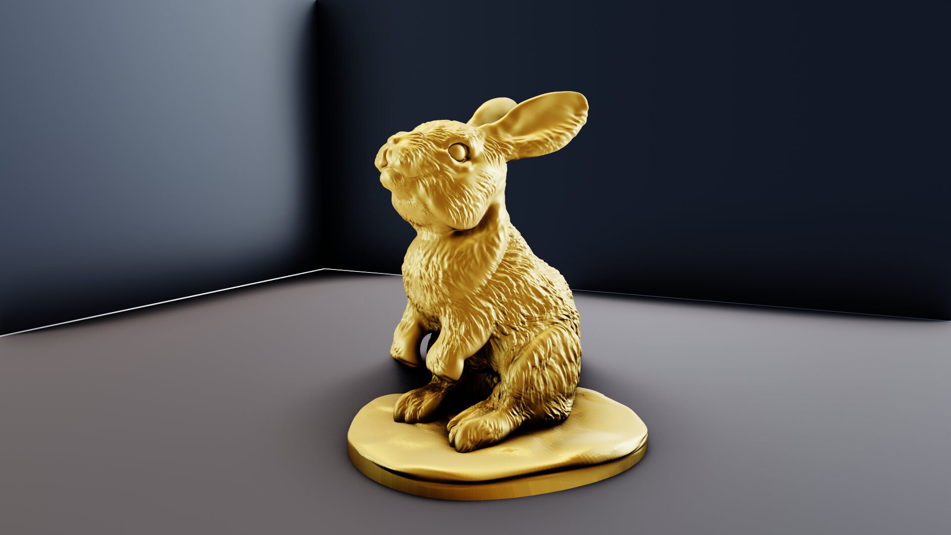 Rabbit Standing 3d Printing STL File - Etsy