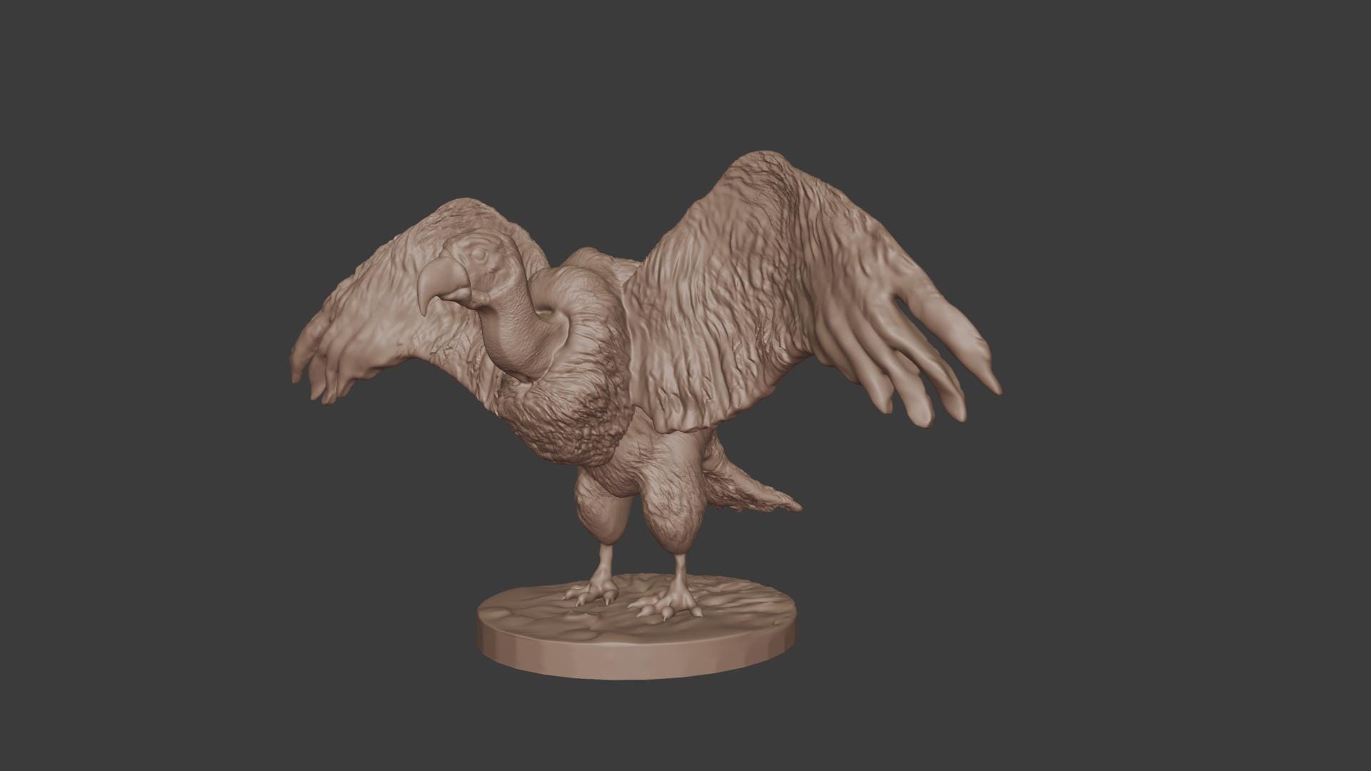 Figurine Vulture (Classic) - Impression 3D Résine - 18 Cm - Non Peinte - Sanix 3D