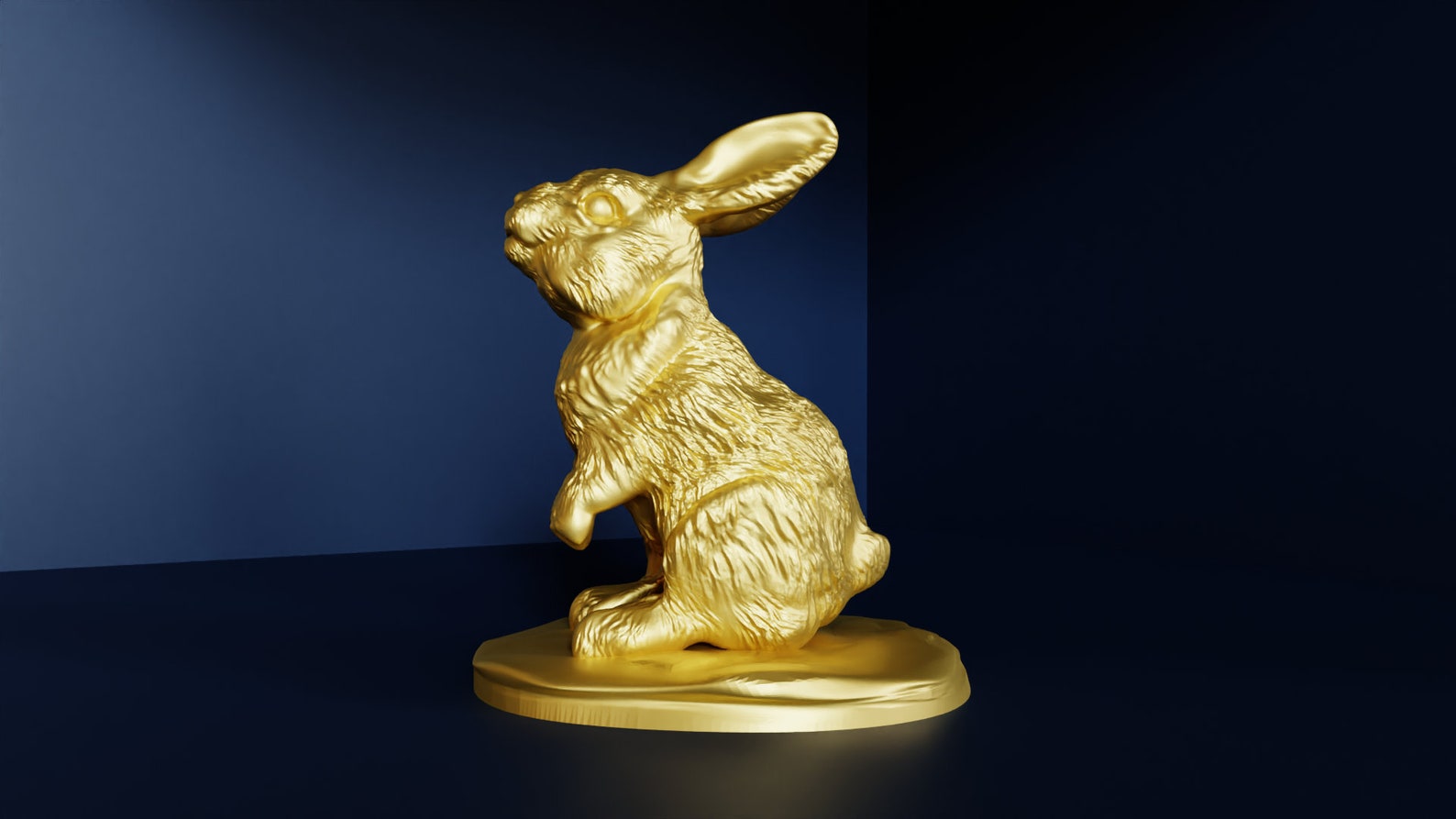Rabbit Standing 3d Printing STL File - Etsy