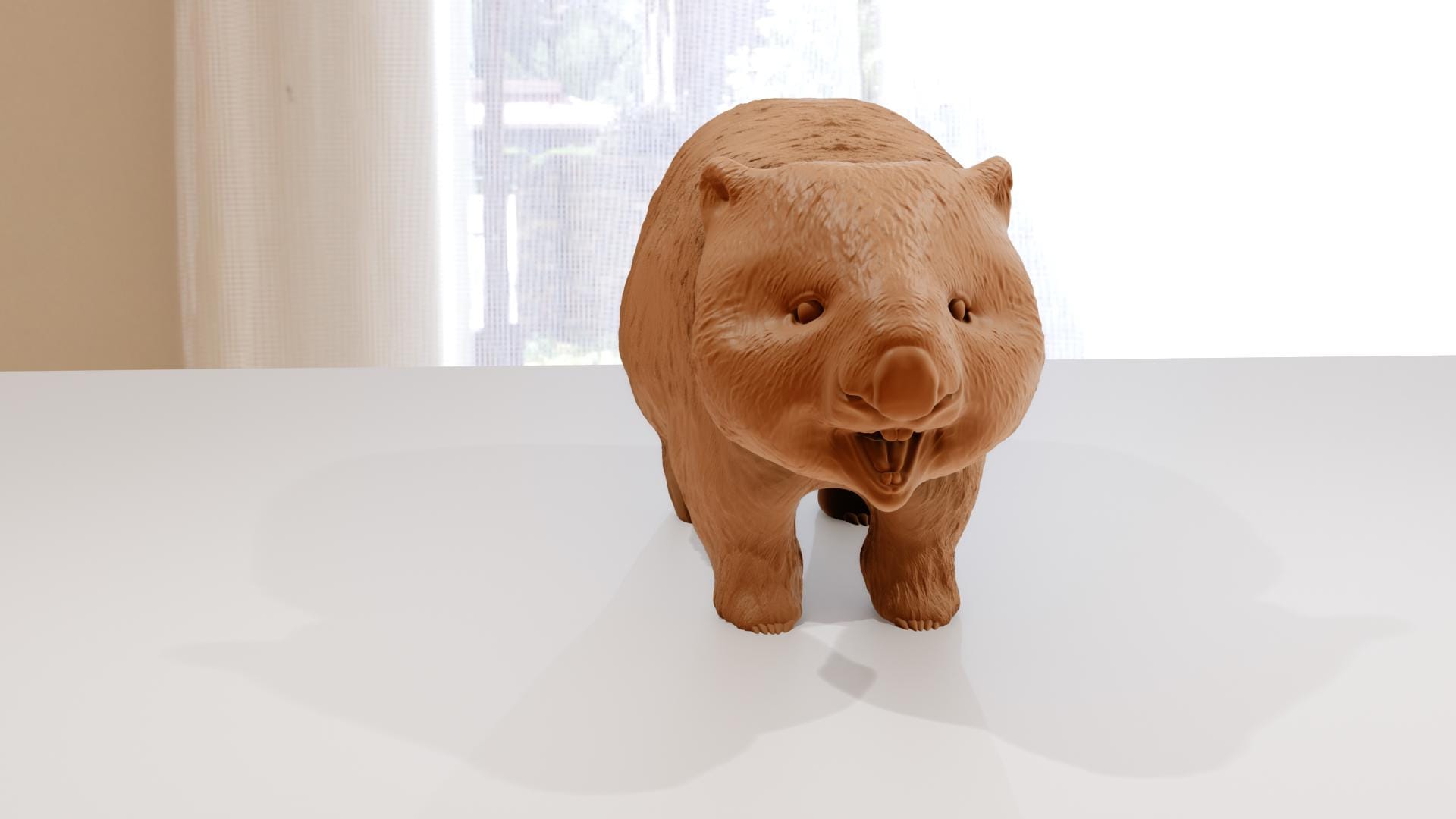 Wombat Smiling Cute 3d Printing STL File - Etsy