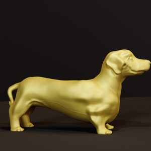 Dachshund Dog breed standing 3d printing STL file