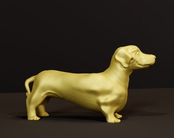 Raza de perro Dachshund de pie archivo STL de impresión 3D