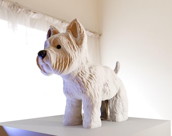 ウェスティ ホワイト ハイランド テリア 犬 3D プリント STL ファイル