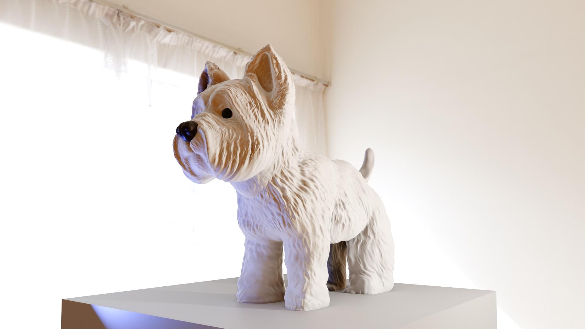 ウェスティ ホワイト ハイランド テリア 犬 3D プリント STL ファイル
