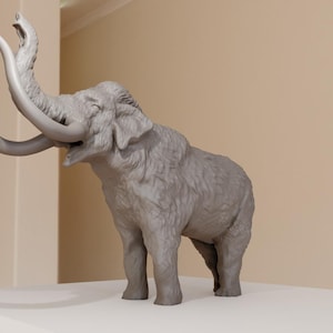 mammoth roaring 3d printing STL file
