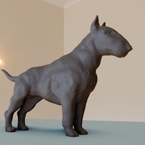 Bull terrier dog 3d printing STL file
