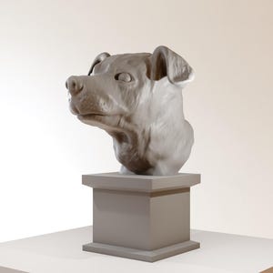 jack Russel terrier bust 3d printing STL file
