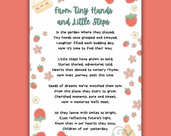 End of School Year Farewell Poem (A4 poster)