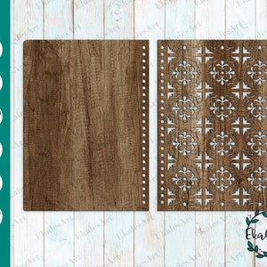 Marokkaanse Planner Template SVG, Arabisch Patroon, Islamitische Notebook Cover Svg, Glowforge Notebook, Journal Laser Cut Files - Eps, Pdf, Dxf