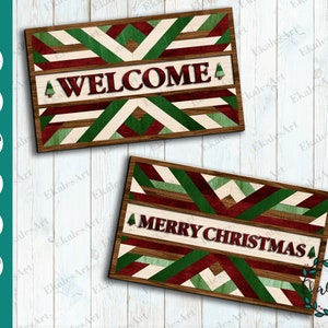 Joyeux Noël grange courtepointe fichier SVG, fichier coupé Svg bloc courtepointe, signe de bienvenue Svg, ferme design, laser plasma - Eps, Pdf, Dxf, Cdr, Ai