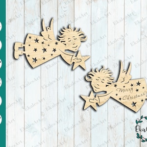 Christmas Angel Svg, First Christmas svg, Angel Cricut, Christian Svg, Glowforge Vector, Instant Download - Eps, Pdf, Dxf, Ai, Cdr