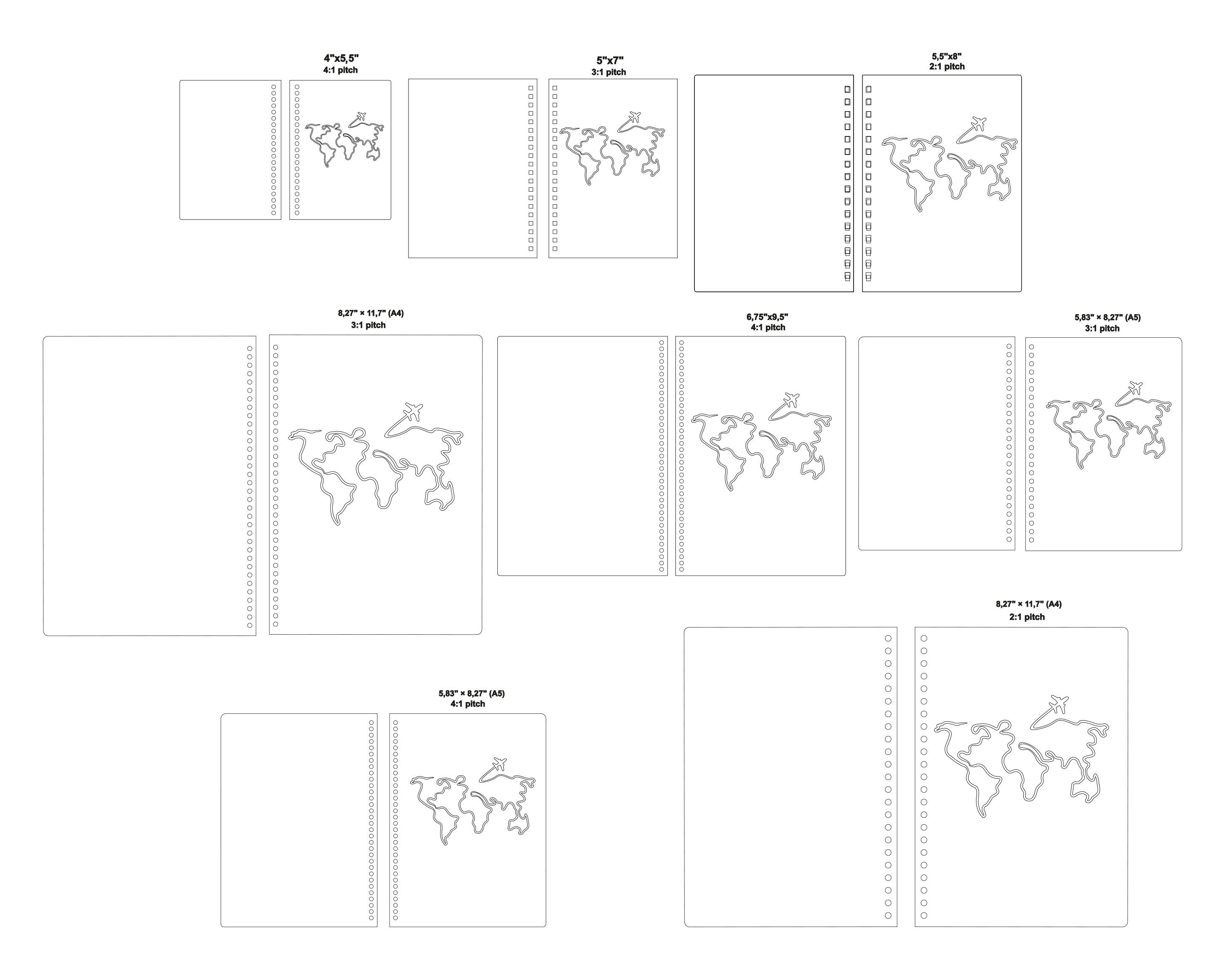 Travelers Notebook SVG File Book Cover Svg Cut File Around Etsy