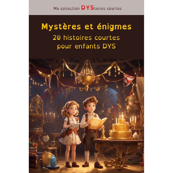Mystères et énigmes, 20 histoires courtes pour enfants DYS, syllabes colorées pour une lecture syllabique, livre au format PDF