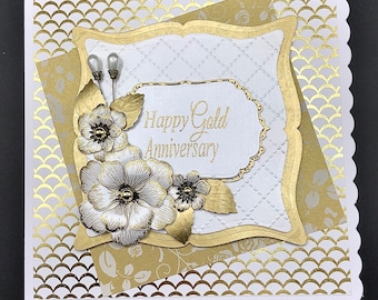 Golden wedding anniversary card