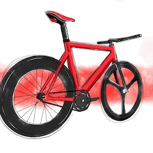 22 MANIC Fixed gear Illustration