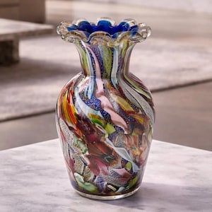 Dino Martens (1894–1970) Jarrón de cristal de Murano "El resto del día", Italia, años 50-60