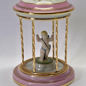 Collectable Limoges France - Porcelain &quot;Cupid in Cage&quot; - ca. 1970