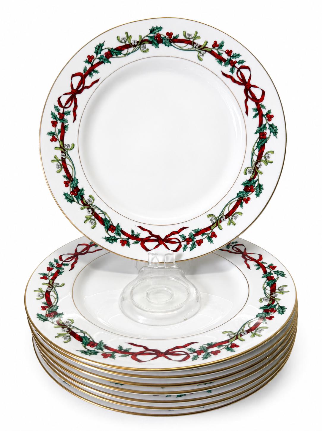 Royal Worcester Holly Ribbons Dinner Plates - Etsy