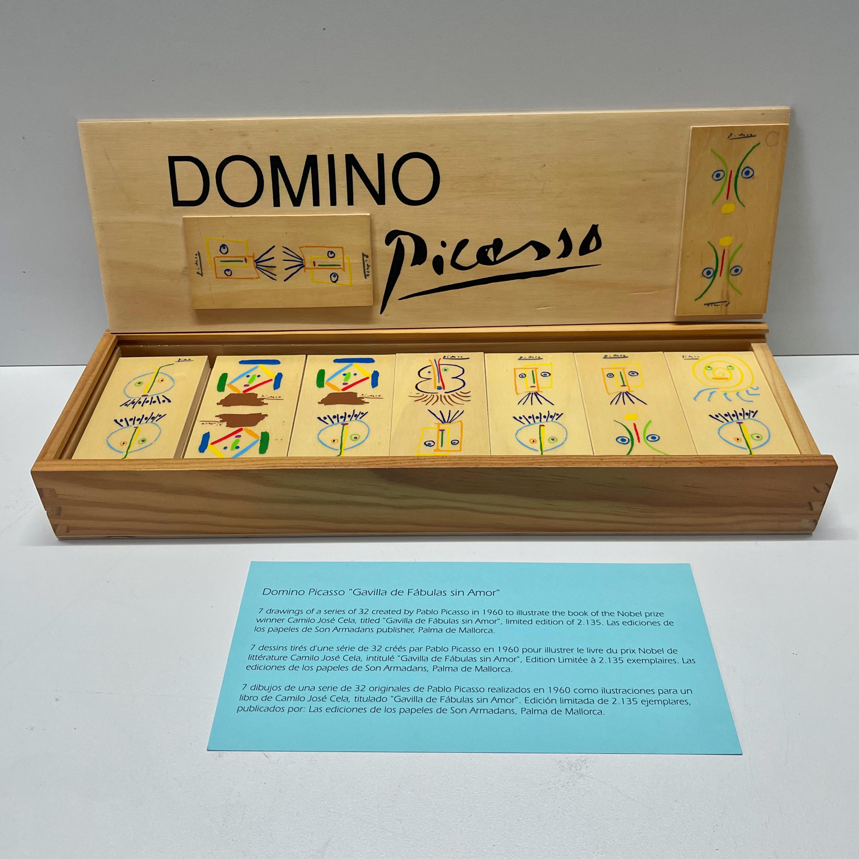 ドミノ ピカソ - 限定版 - パブロ ピカソ アートワーク付きドミノ