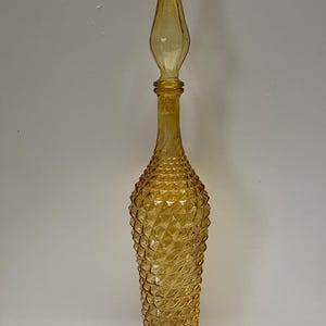 Empoli - Vintage Amber Carafe Italian Glass, 1960s