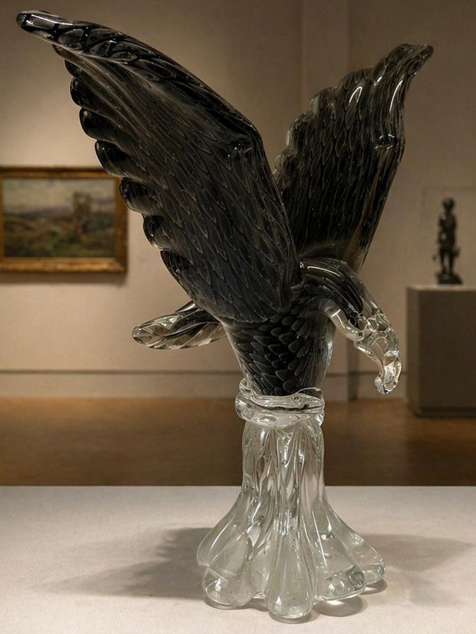 Marcolin Art Crystal マルコリン クリスタル 鳥 黒青 Marcolin Art Crystal マルコリン クリスタル 鳥 黒青 Marcolin Art