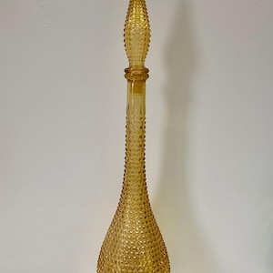 Empoli - Vintage Amber Carafe Italian Glass, 1960s