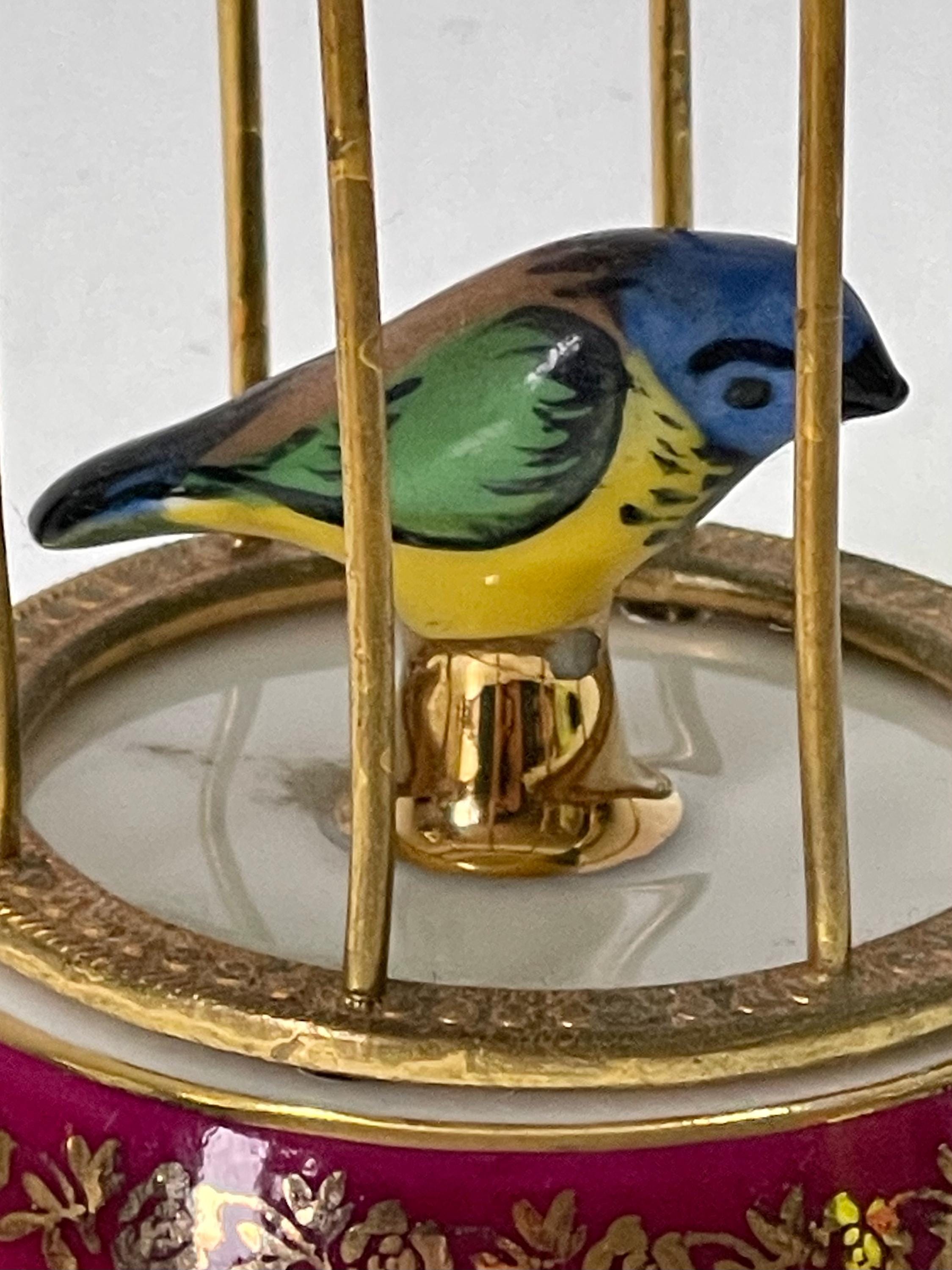 コレクター向けリモージュ フランス - 磁器「鳥かごの中の鳥」 - 1970