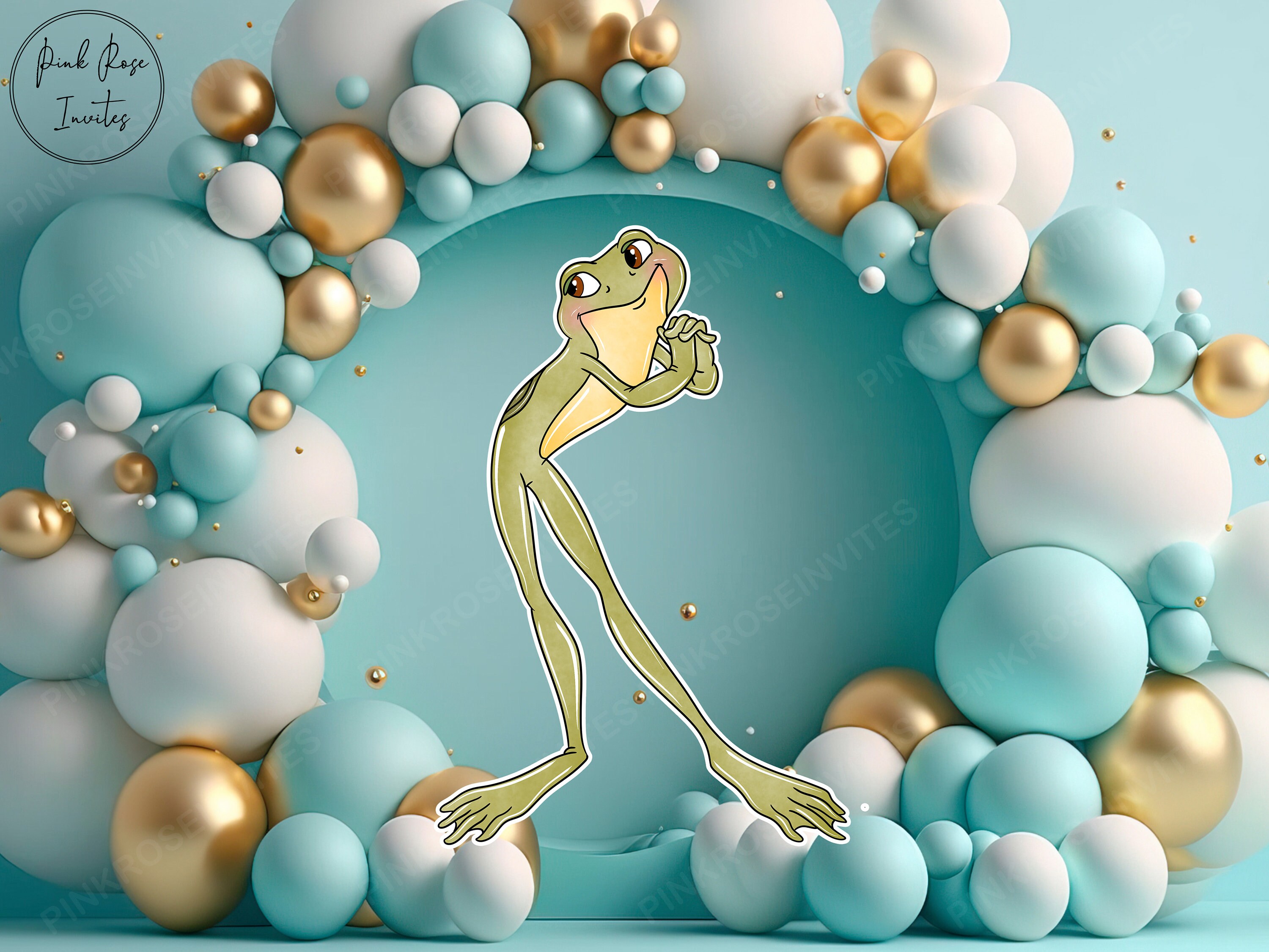Princess and Frog Cutouts Standees Yard Decor Lifesize Cutout Yard Sign ...