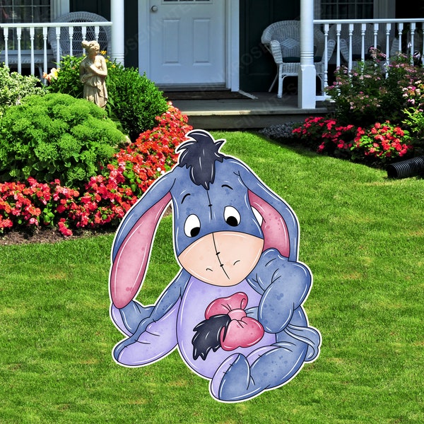 eeyore cutouts standees  yard decor lifesize cutout yard sign theme birthday party decor cuties baby shower decor party props centerpieces