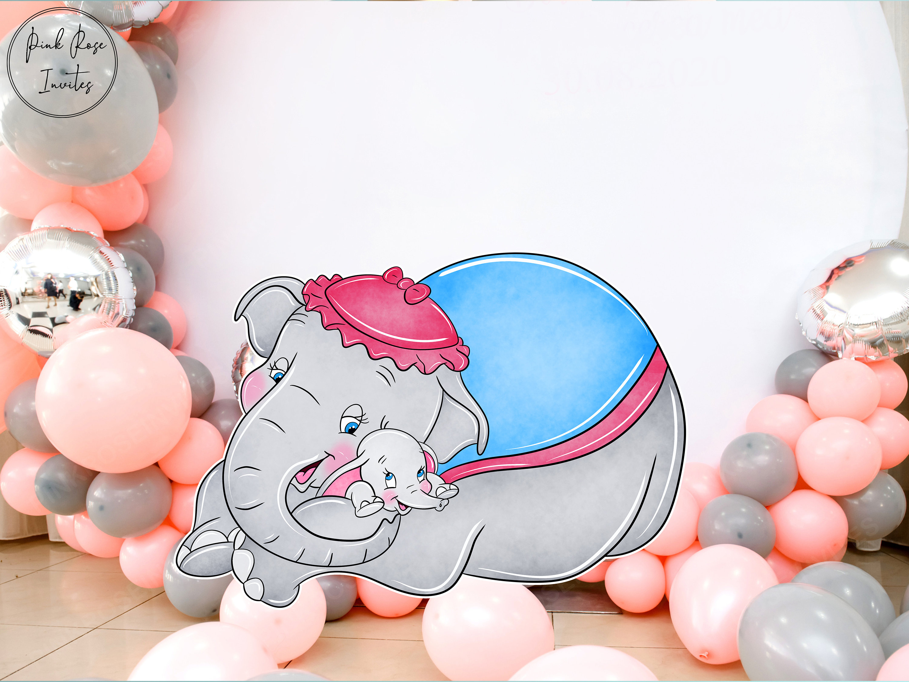 Baby Dumbo Cutouts Standees Yard Decor Lifesize Cutout Yard Sign Theme ...